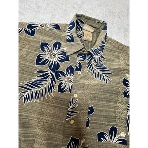 Extreme Gear Mens Tropical Hibiscus Floral Button Down Shirt M vintage